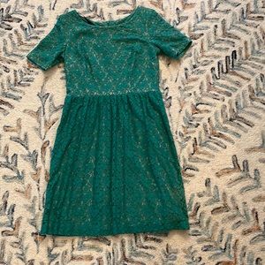 Cynthia Rowley Green Lace Dress